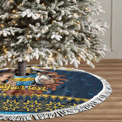 Santa’s Titan Warrior Personalized Tree Skirt Christmas Rugby League Spirit - Aussie Hoodie