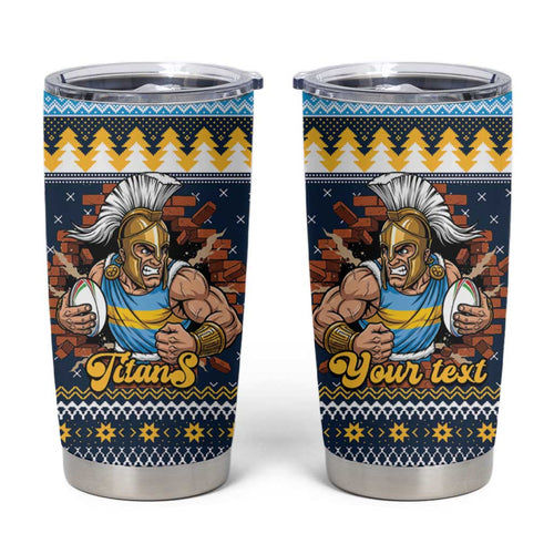 Santa’s Titan Warrior Personalized Tumbler Cup Christmas Rugby League Spirit - Aussie Hoodie