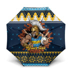 Santa’s Titan Warrior Personalized Umbrella Christmas Rugby League Spirit - Aussie Hoodie