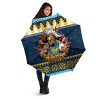 Santa’s Titan Warrior Personalized Umbrella Christmas Rugby League Spirit - Aussie Hoodie