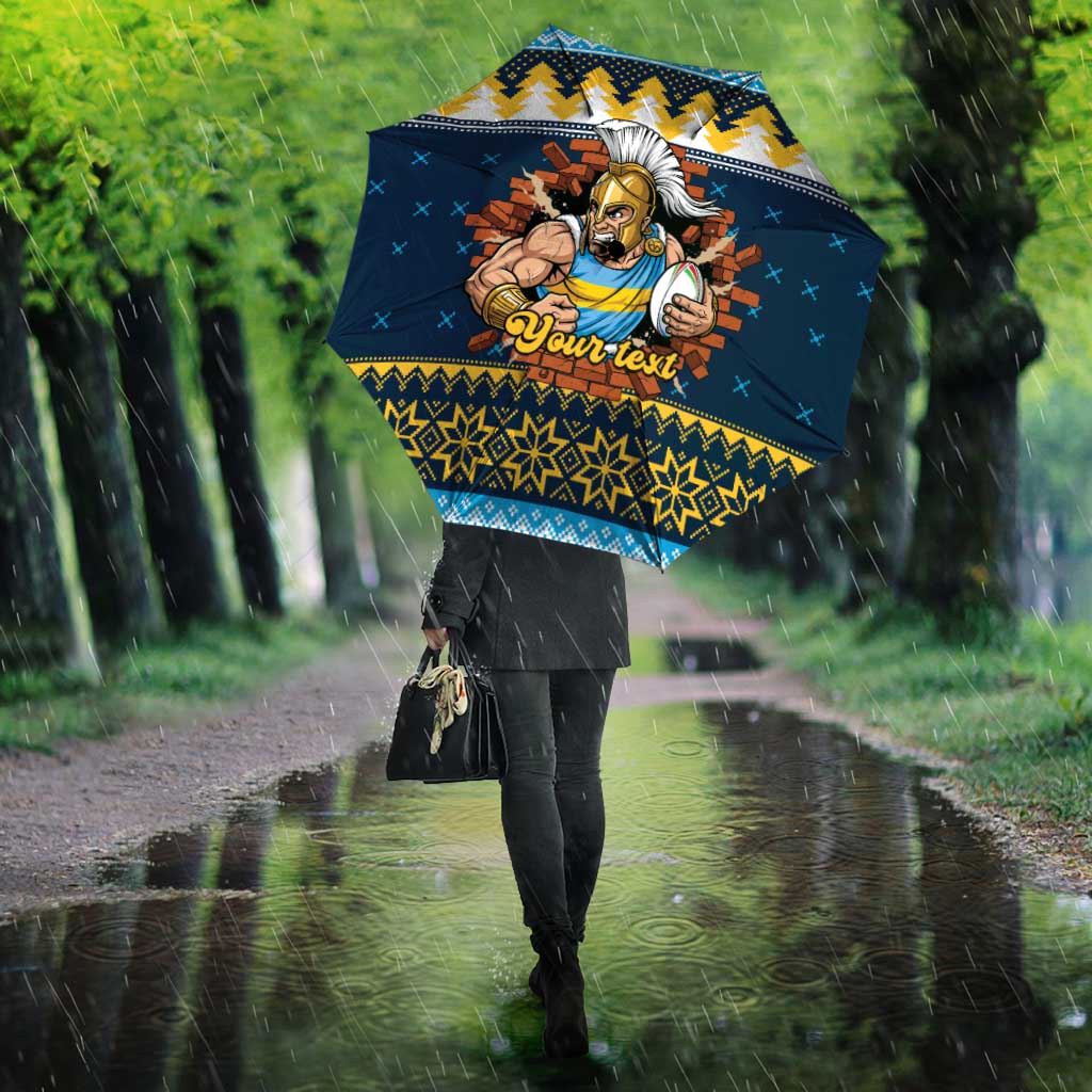 Santa’s Titan Warrior Personalized Umbrella Christmas Rugby League Spirit - Aussie Hoodie