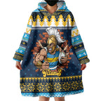 Santa’s Titan Warrior Personalized Wearable Blanket Hoodie Christmas Rugby League Spirit - Aussie Hoodie