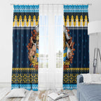 Santa’s Titan Warrior Personalized Window Curtain Christmas Rugby League Spirit - Aussie Hoodie