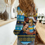 Santa’s Titan Warrior Personalized Women Casual Shirt Christmas Rugby League Spirit - Aussie Hoodie
