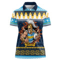 Santa’s Titan Warrior Personalized Women Polo Shirt Christmas Rugby League Spirit - Aussie Hoodie