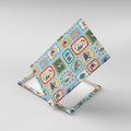 Australia Wildlife Christmas Stamp Canvas Wall Art Blue Aussie Native Animal Seamless Pattern