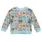 Australia Wildlife Christmas Stamps Kid Ugly Christmas Sweater Blue Aussie Native Animal Seamless Pattern