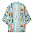 Australia Wildlife Christmas Stamp Kimono Blue Aussie Native Animal Seamless Pattern