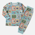 Australia Wildlife Christmas Stamps Christmas Pajama Set Blue Aussie Native Animal Seamless Pattern