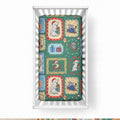 Australia Wildlife Christmas Stamp Baby Bed Cover Green Aussie Native Animal Seamless Pattern