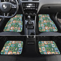 Australia Wildlife Christmas Stamp Car Mats Green Aussie Native Animal Seamless Pattern