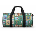 Australia Wildlife Christmas Stamp Duffle Bag Green Aussie Native Animal Seamless Pattern