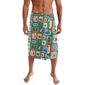 Australia Wildlife Christmas Stamp Lavalava Green Aussie Native Animal Seamless Pattern