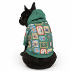Australia Wildlife Christmas Stamp Pet Hoodie Green Aussie Native Animal Seamless Pattern
