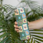 Australia Wildlife Christmas Stamp Skinny Tumbler Green Aussie Native Animal Seamless Pattern