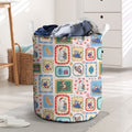 Australia Wildlife Christmas Stamp Laundry Basket Pink Aussie Native Animal Seamless Pattern