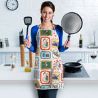 Australia Wildlife Christmas Stamp Apron Pink Aussie Native Animal Seamless Pattern