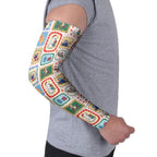 Australia Wildlife Christmas Stamp Arm Sleeves Pink Aussie Native Animal Seamless Pattern