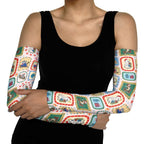 Australia Wildlife Christmas Stamp Arm Sleeves Pink Aussie Native Animal Seamless Pattern