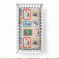 Australia Wildlife Christmas Stamp Baby Bed Cover Pink Aussie Native Animal Seamless Pattern