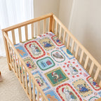 Australia Wildlife Christmas Stamp Baby Bed Cover Pink Aussie Native Animal Seamless Pattern