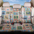 Australia Wildlife Christmas Stamp Back Car Seat Cover Pink Aussie Native Animal Seamless Pattern