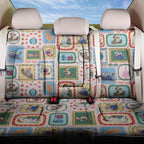 Australia Wildlife Christmas Stamp Back Car Seat Cover Pink Aussie Native Animal Seamless Pattern