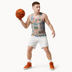 Australia Wildlife Christmas Stamp Basketball Jersey Pink Aussie Native Animal Seamless Pattern
