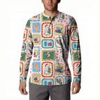 Australia Wildlife Christmas Stamp Button Sweatshirt Pink Aussie Native Animal Seamless Pattern