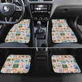 Australia Wildlife Christmas Stamp Car Mats Pink Aussie Native Animal Seamless Pattern