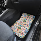 Australia Wildlife Christmas Stamp Car Mats Pink Aussie Native Animal Seamless Pattern