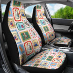 Australia Wildlife Christmas Stamp Car Seat Cover Pink Aussie Native Animal Seamless Pattern