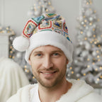 Australia Wildlife Christmas Stamps Christmas Santa Hat Pink Aussie Native Animal Seamless Pattern