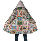 Australia Wildlife Christmas Stamp Cloak Pink Aussie Native Animal Seamless Pattern
