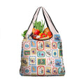 Australia Wildlife Christmas Stamp Grocery Bag Pink Aussie Native Animal Seamless Pattern