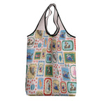 Australia Wildlife Christmas Stamp Grocery Bag Pink Aussie Native Animal Seamless Pattern