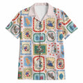 Australia Wildlife Christmas Stamp Hawaiian Shirt Pink Aussie Native Animal Seamless Pattern