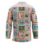 Australia Wildlife Christmas Stamp Hockey Jersey Pink Aussie Native Animal Seamless Pattern