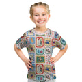 Australia Wildlife Christmas Stamp Kid T Shirt Pink Aussie Native Animal Seamless Pattern