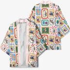 Australia Wildlife Christmas Stamp Kimono Pink Aussie Native Animal Seamless Pattern