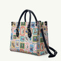 Australia Wildlife Christmas Stamp Leather Bag Pink Aussie Native Animal Seamless Pattern