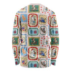 Australia Wildlife Christmas Stamp Long Sleeve Shirt Pink Aussie Native Animal Seamless Pattern
