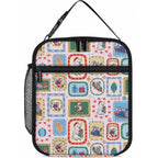 Australia Wildlife Christmas Stamp Lunch Bag Pink Aussie Native Animal Seamless Pattern