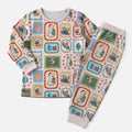 Australia Wildlife Christmas Stamps Christmas Pajama Set Pink Aussie Native Animal Seamless Pattern