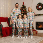 Australia Wildlife Christmas Stamps Christmas Pajama Set Pink Aussie Native Animal Seamless Pattern