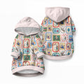 Australia Wildlife Christmas Stamp Pet Hoodie Pink Aussie Native Animal Seamless Pattern