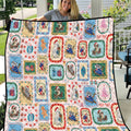 Australia Wildlife Christmas Stamp Quilt Pink Aussie Native Animal Seamless Pattern