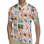 Australia Wildlife Christmas Stamp Rugby Jersey Pink Aussie Native Animal Seamless Pattern