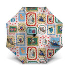 Australia Wildlife Christmas Stamp Umbrella Pink Aussie Native Animal Seamless Pattern