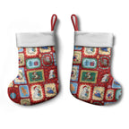 Australia Wildlife Christmas Stamps Christmas Stocking Red Aussie Native Animal Seamless Pattern
